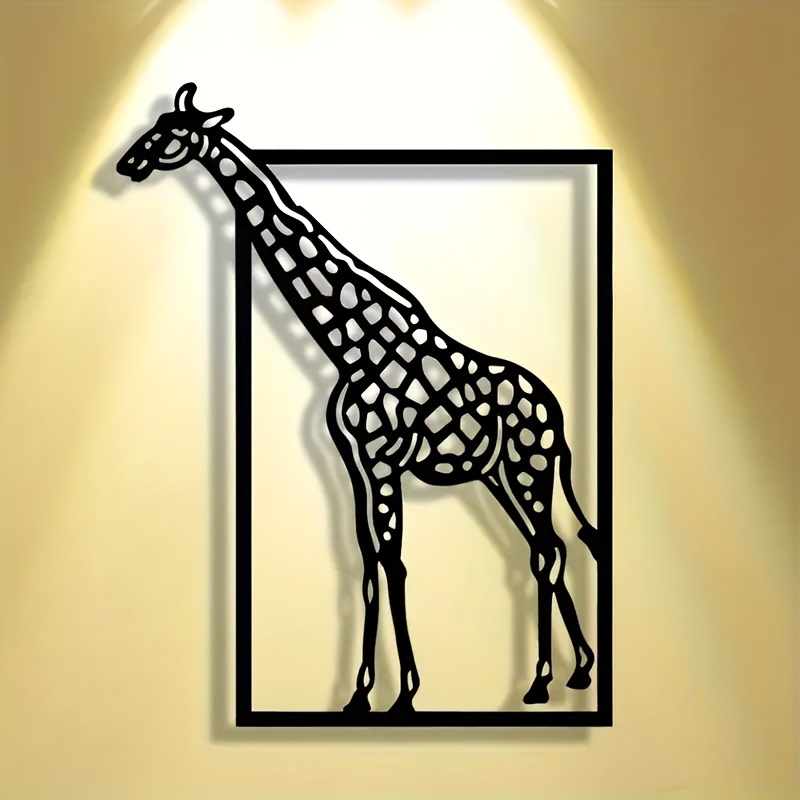 Art Craft Halloween - Abstracte giraffe metalen wanddecoratie Halloween decoratie