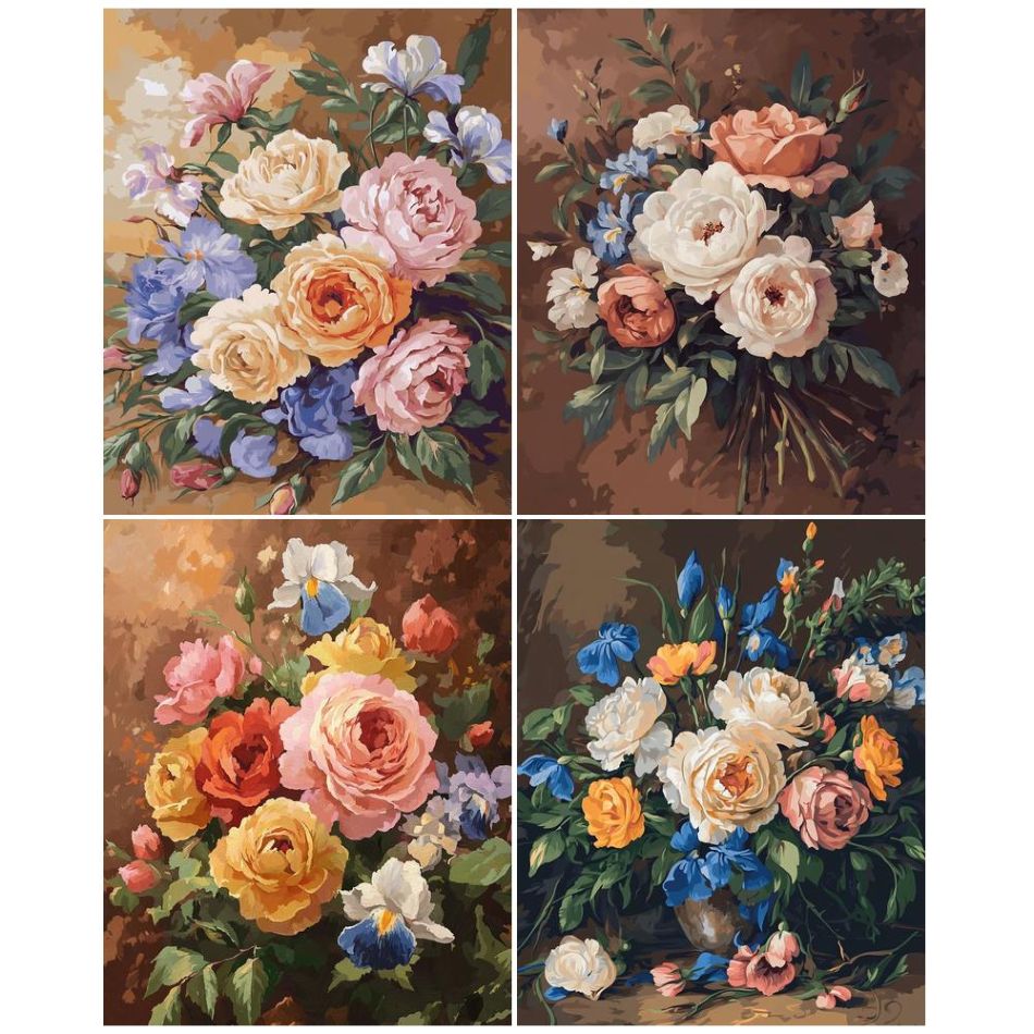 Art Craft Ideas With Paper - CHENISTORY Bloemen 5D Diamant Schilder Kits