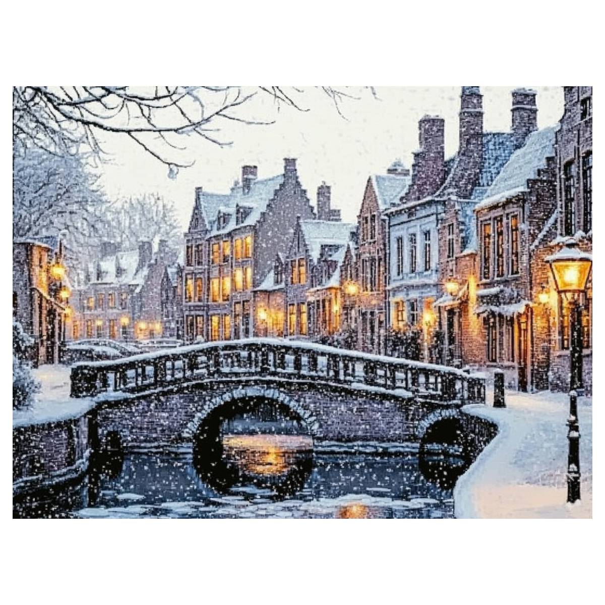 Art Craft Winter - De stad in de winter 30X40