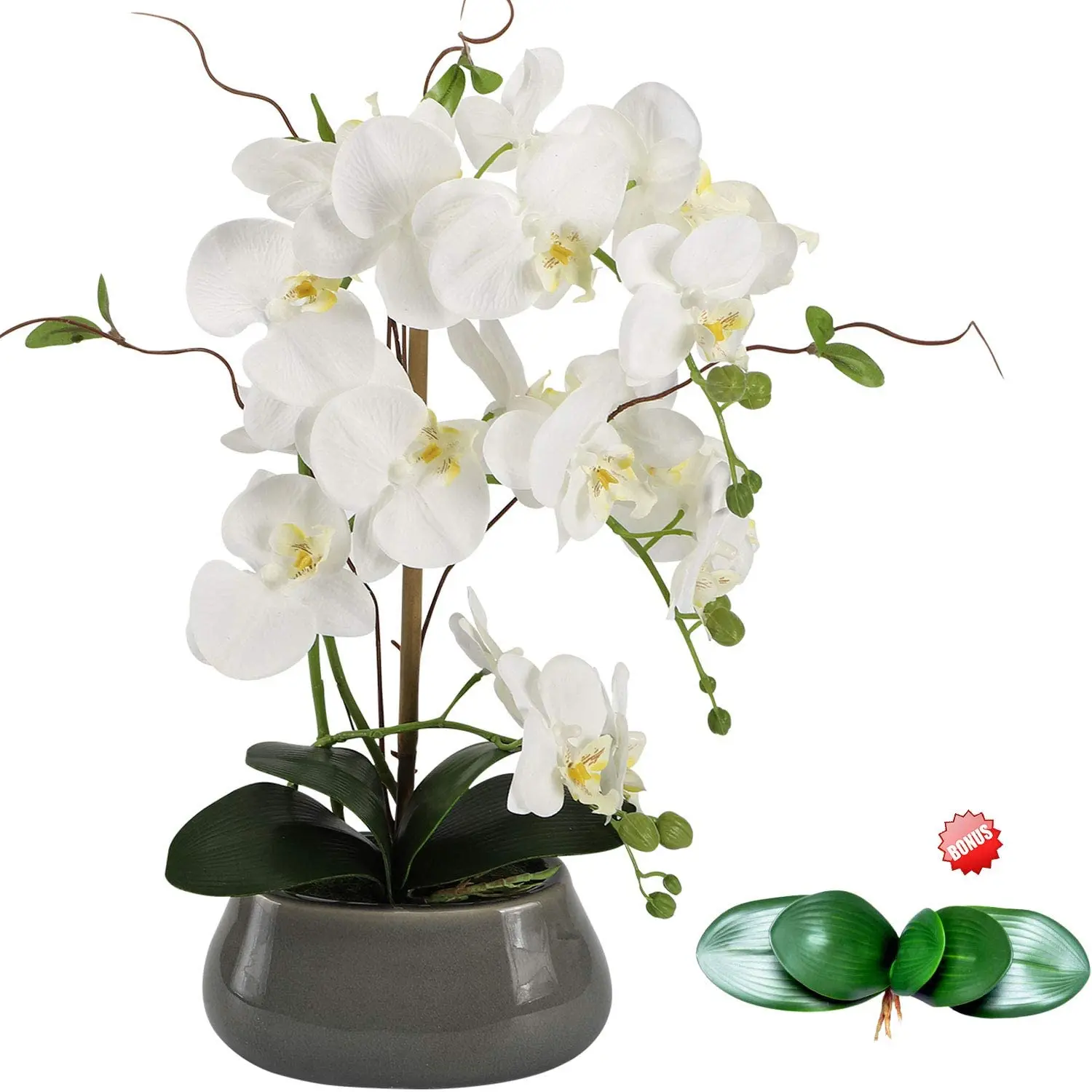 Art Craft Vase - Kunstmatige Orchidee Bloemen Centerpieces Voor Eettafel