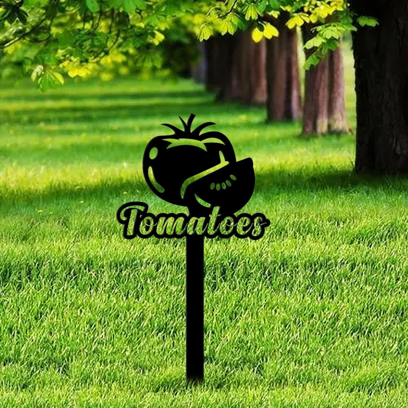 Art Craft Vegetables - Tomatenplantage tuinmarkeringen, creatieve grondpennen, ijzeren kunstmetalen