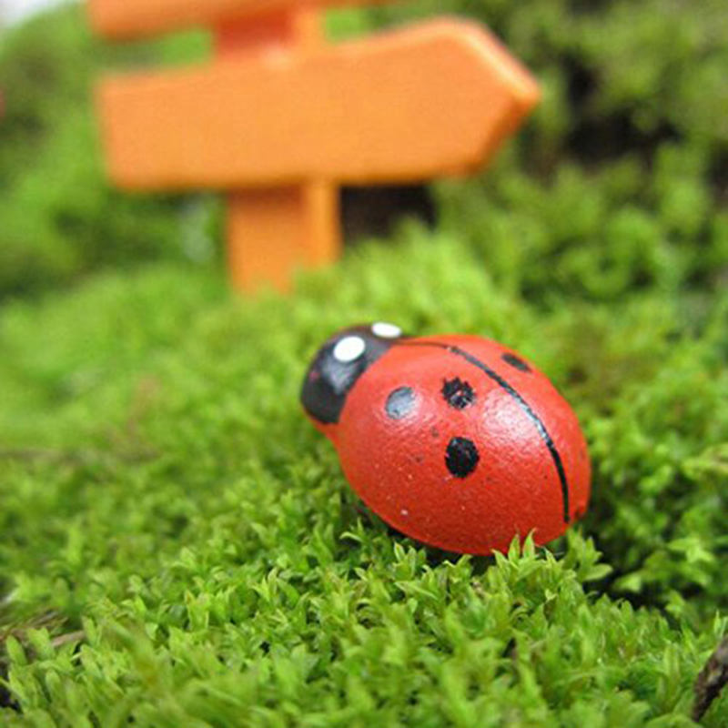 Art Craft Ladybug - 1 stuk zelfklevende mini-lieveheersbeestjes houtbewerking koelkaststickers