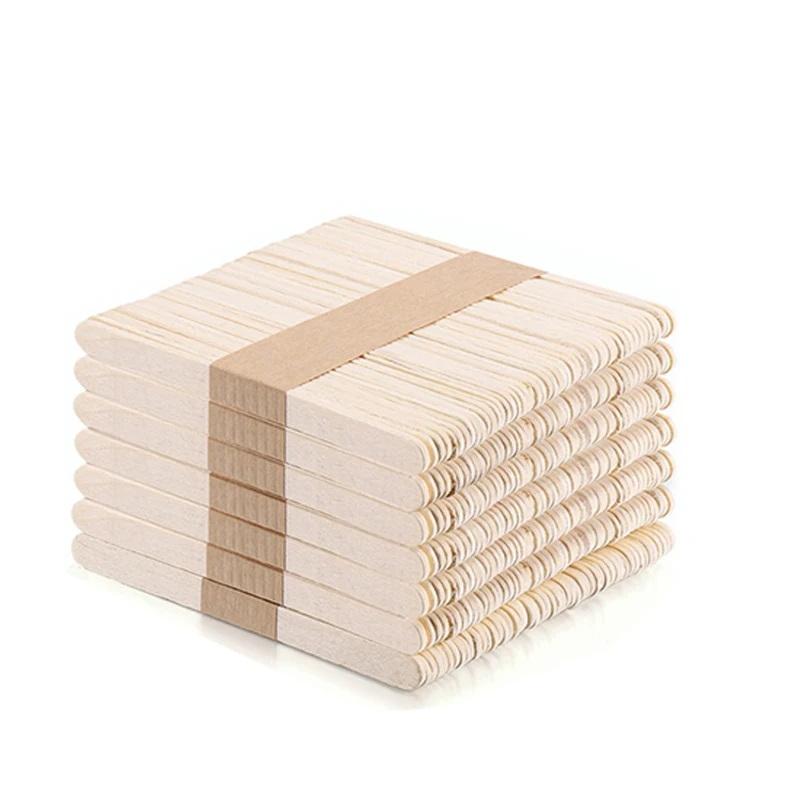 Art Craft With Ice Cream Stick - IJspopsticks 100 stuks Natuurlijke Houten Ijspopsticks
