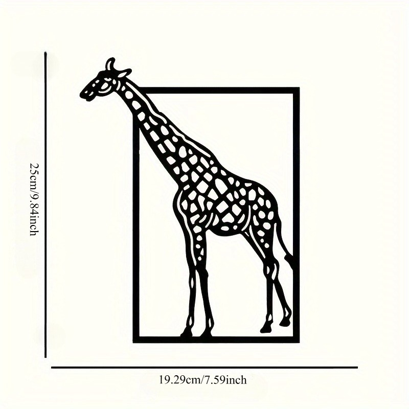 Abstracte giraffe metalen wand - Art Craft Halloween recensie en prijs