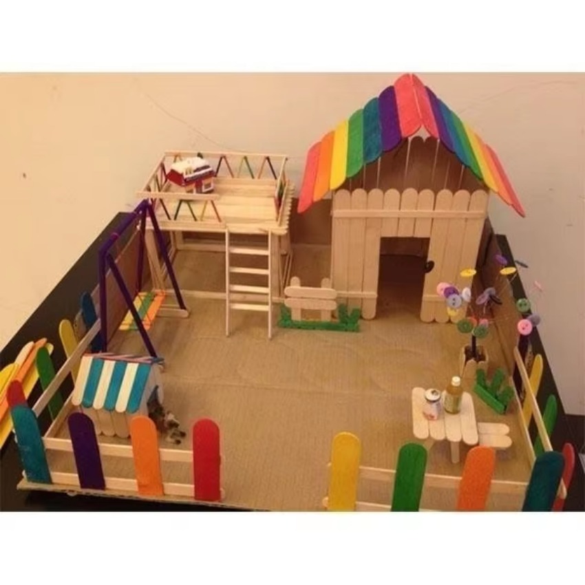 50 stuks veel natuurlijk gekle - Art Craft With Ice Cream Stick recensie en prijs
