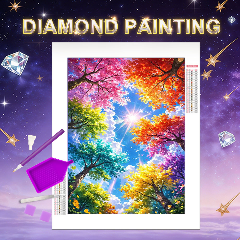 HUACAN Diamant schilderij boom - Art And Craft Autumn recensie en prijs