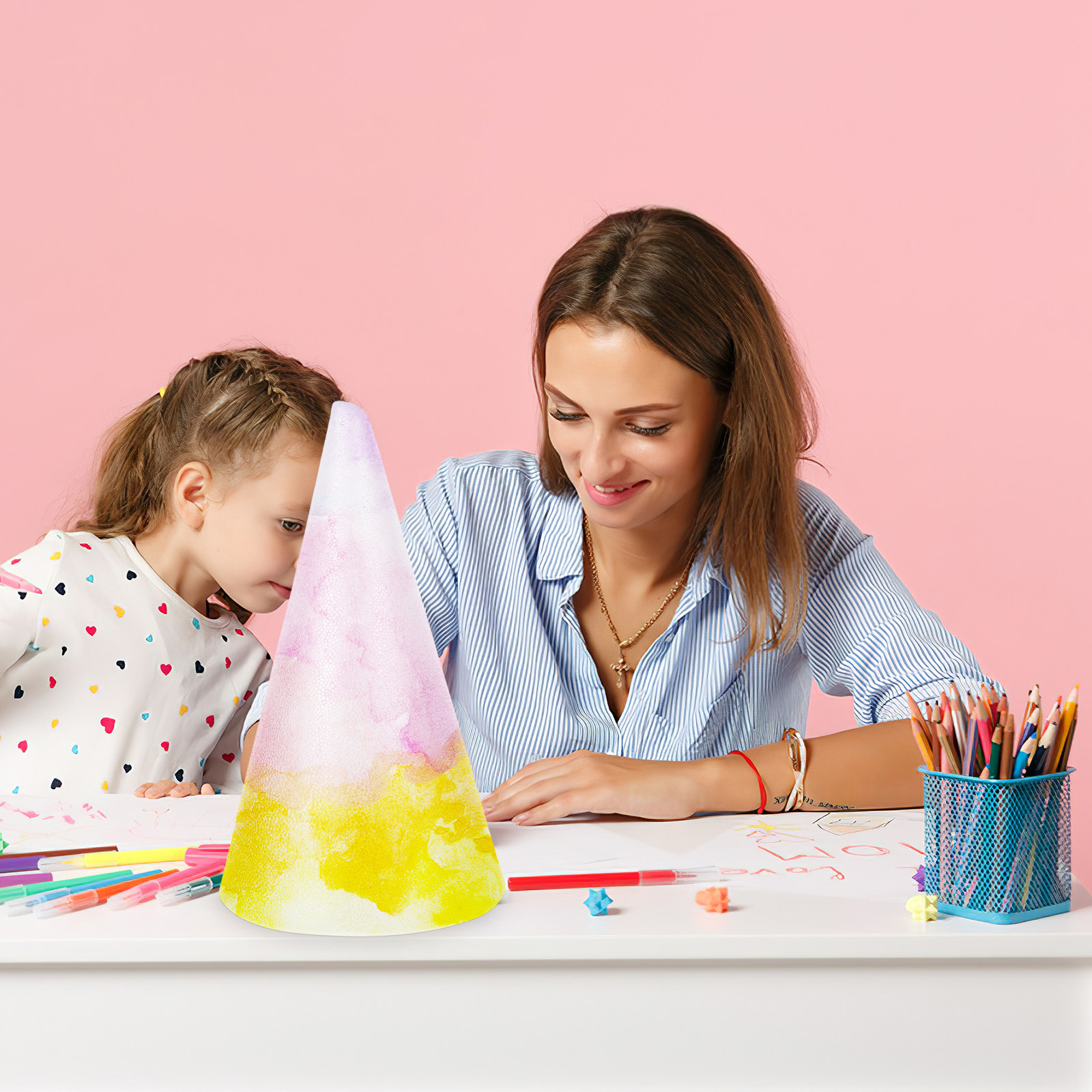 Kleine polystyreen knutselkege - Art Craft Winter recensie en prijs