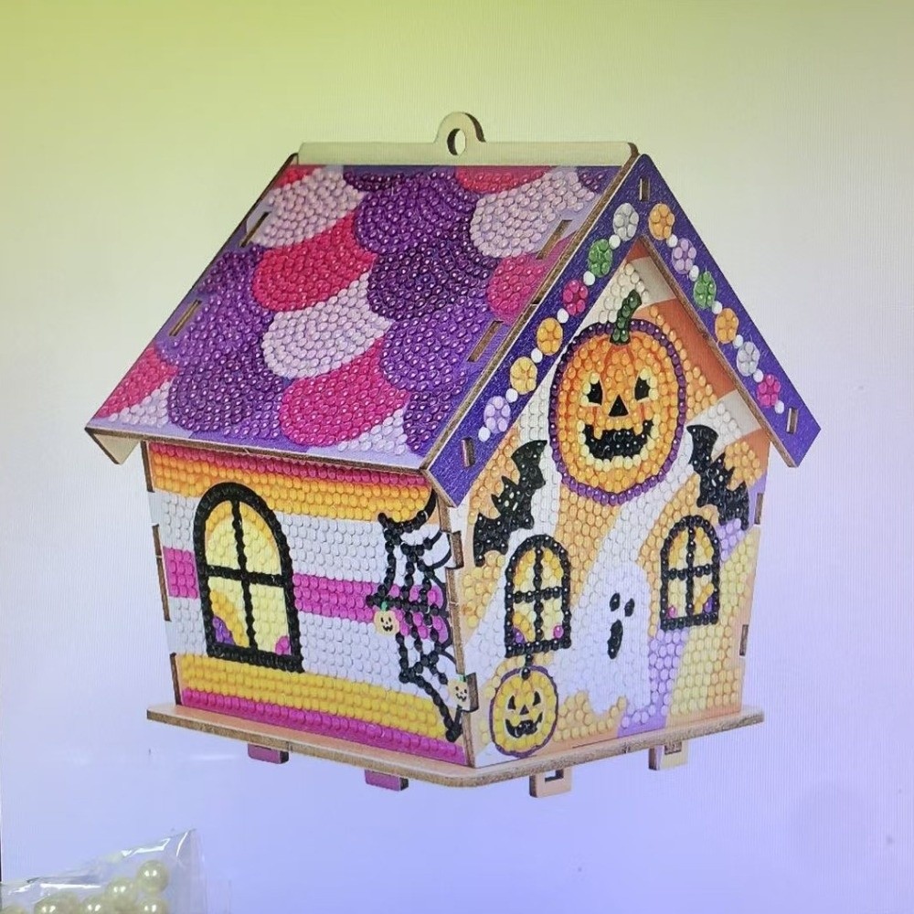 3D Houten Huis Halloween Stras - Art Craft Halloween recensie en prijs