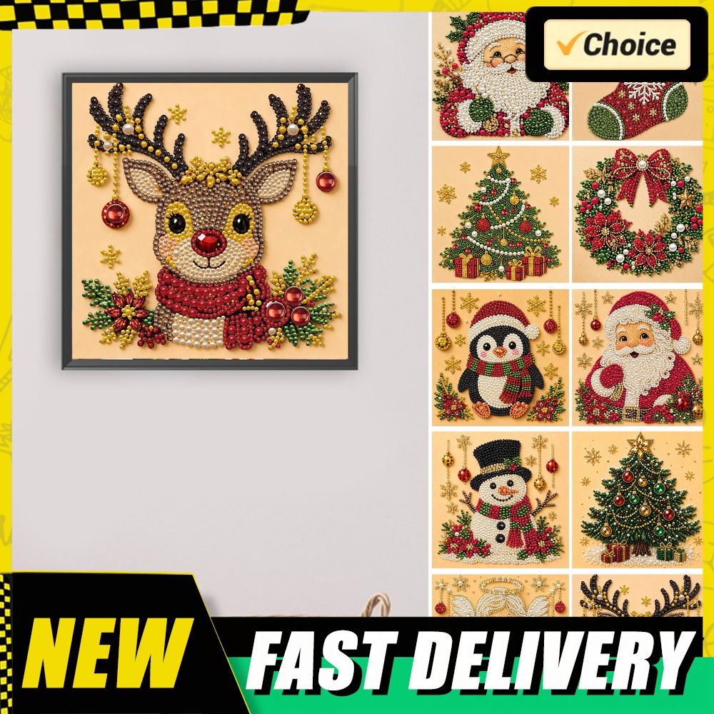 Kerst Parel Diamant Schilderij - Diamond Painting Kit recensie en prijs