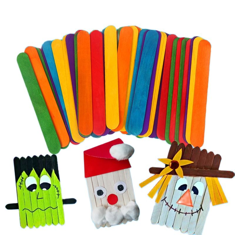 50 stuks DIY Houten Stok Popsi - Art Craft With Ice Cream Stick recensie en prijs