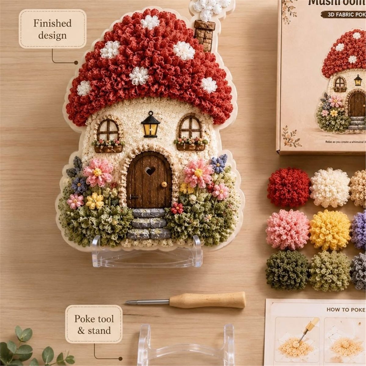 Scherpe 3D Stoffen Poke Art Ki - Art Craft Village recensie en prijs