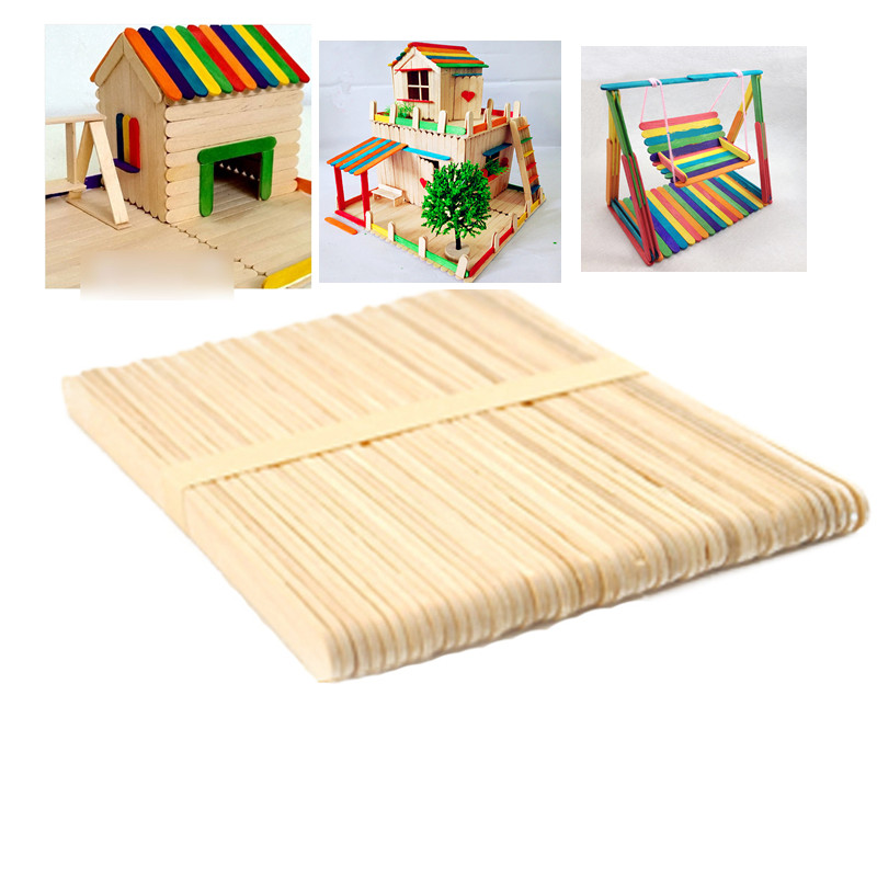 Ijslollystokjes 50 stuks houte - Art Craft With Ice Cream Stick recensie en prijs