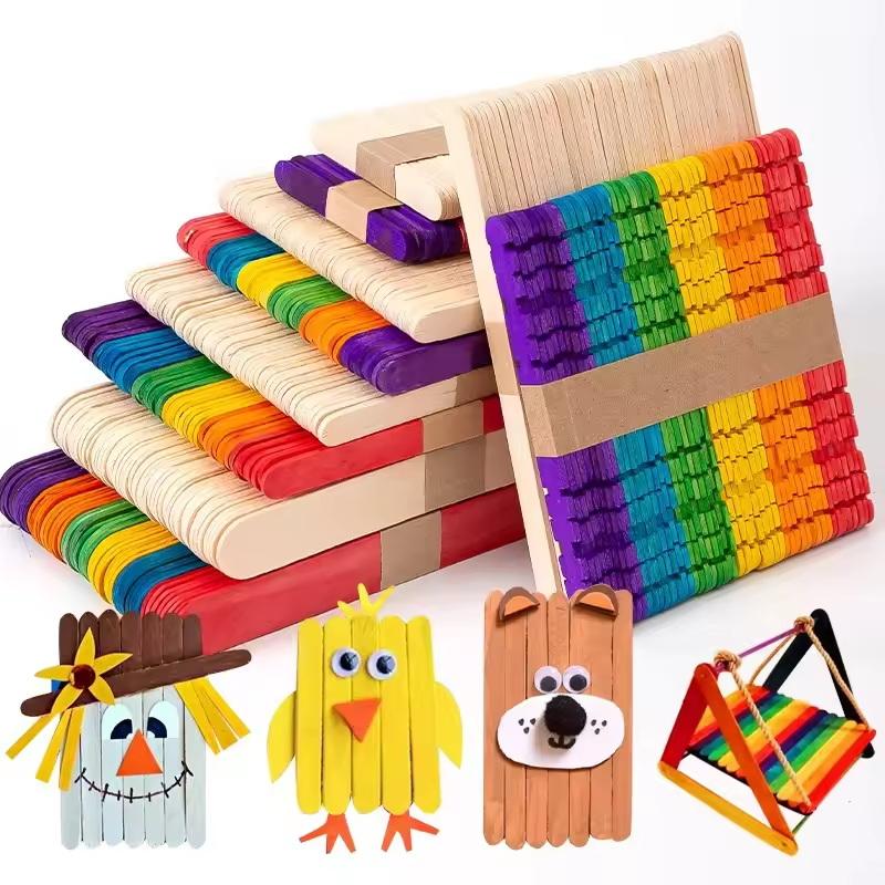 Kleurrijke ijslollystokjes van - Art Craft With Ice Cream Stick recensie en prijs