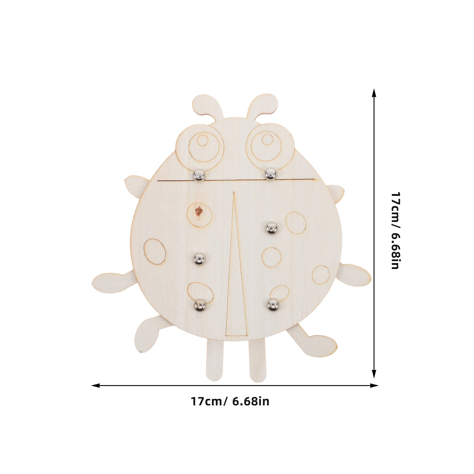 6 stuks onafgewerkte houten li - Art Craft Ladybug recensie en prijs