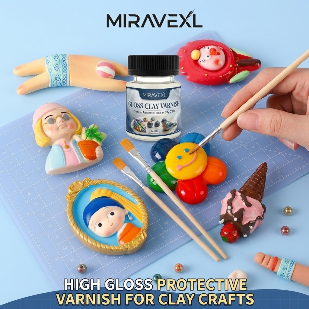 Hoogglans kleiglazuur met 2 pe - Air Dry Clay recensie en prijs
