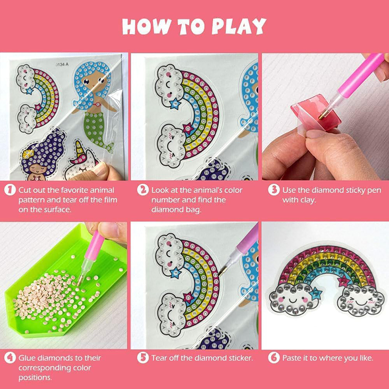 Maak Diamanten Stickers Kids 5 - Art Craft Ideas With Paper recensie en prijs